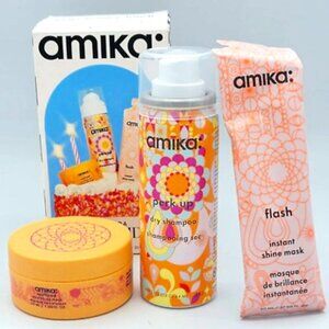 Amika Mini Haircare Set – Dry Shampoo + Masks – New/Sealed